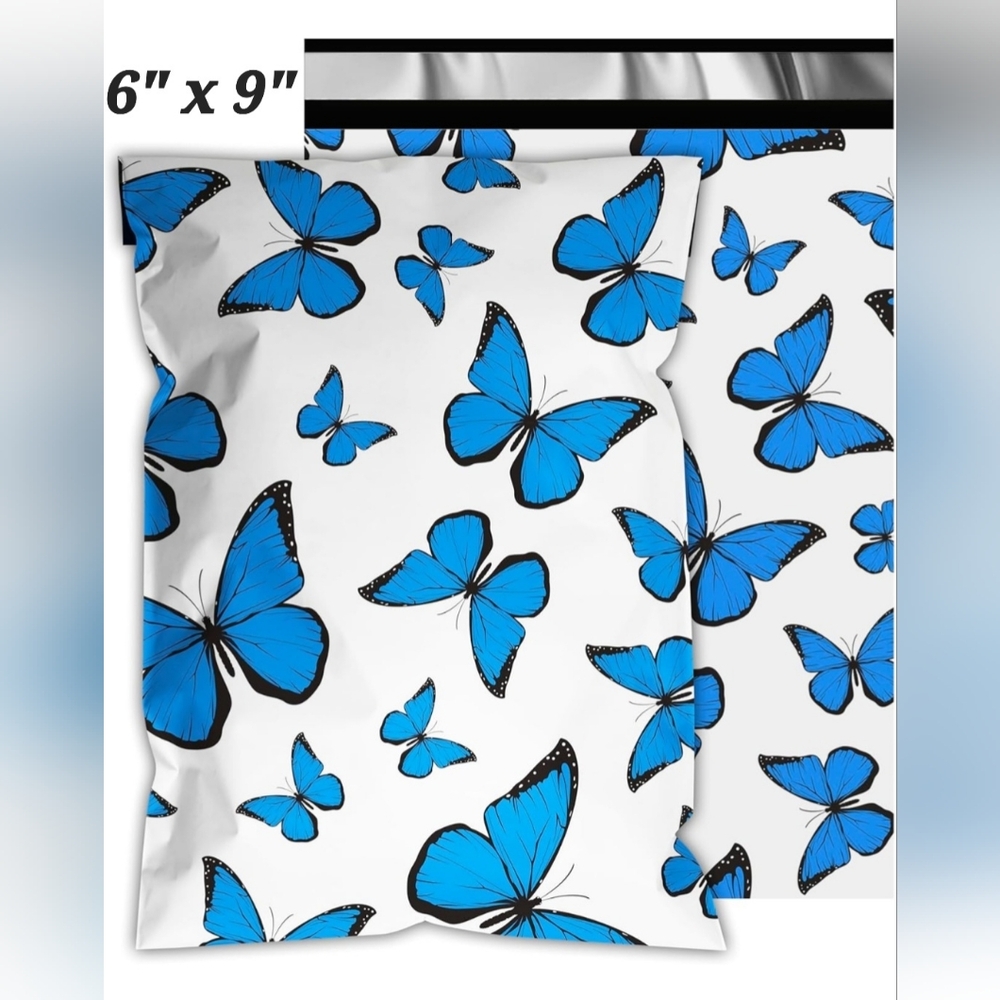 15 🦋 6x9 Polymailers, PLUS 15 Thank You Stickers